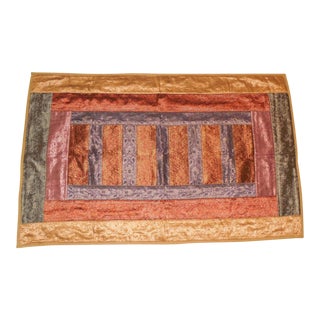 Vintage Handmade Wedding Sari Tapestry For Sale