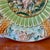 Ceramic Mid 20th Century Hand Painted Capodimonte Decorative Plate Wall Decor For Sale - Image 7 of 11