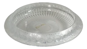 Art Deco Crystal Daisies Decorative Bowl by René Lalique for Lalique, 1930s