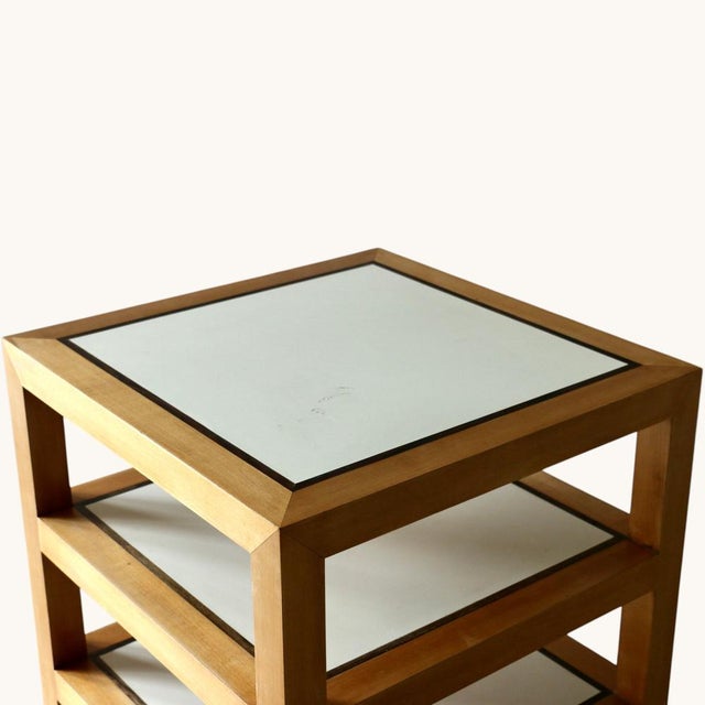 Brown Shelves attributed to David Hicks, England, 1980s, Set of 2 For Sale - Image 8 of 12