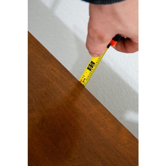 1960s Mid Century Modern Nightstand End Side Table Willets Solid Cherry Wood Drawer For Sale - Image 10 of 11