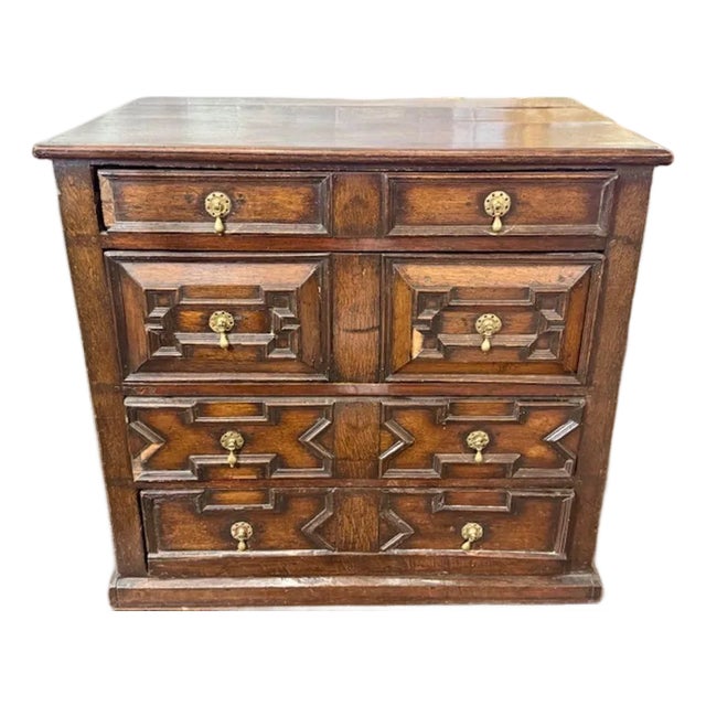 English Charles II Oak Chest For Sale