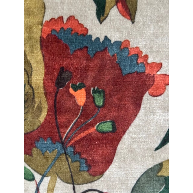 Gp & J Baker California Velvet Fabric 1 Yard For Sale In Raleigh - Image 6 of 6