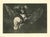 Disparate volante - from Los Proverbios is an original black and white etching realized by Francisco Goya (1746-1828). The...