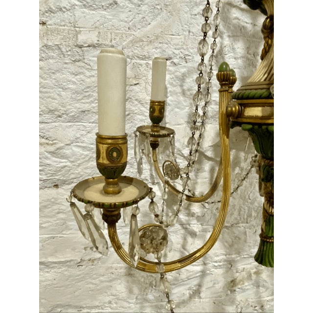 Antique Neoclassical / Empire Revival Chandelier 6 Arm Wheat Design For Sale In Pittsburgh - Image 6 of 7
