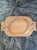 Fabulous Handcarved Mid-Century Oval Wooden Tray Featuring Playing Card Handles. The Ace of Spades, Clubs, Diamonds and...