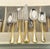 Wonderful estate find of 16 place settings. Vintage luxury flatware from Yamazaki (Japan) in the gold accent "Tasha"...