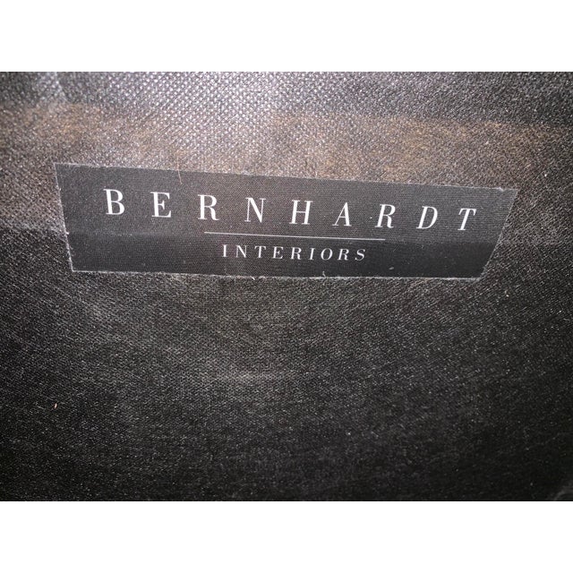 Bernhardt Bernhardt Interiors Modern Faux Snake Skin Ottoman For Sale - Image 4 of 5
