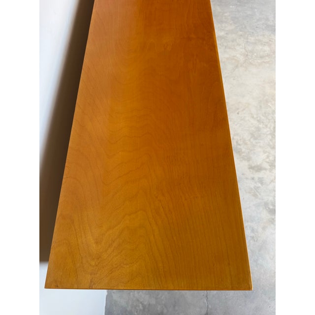 Vintage Solid Birch Wood Bookcase Shelf For Sale - Image 12 of 12