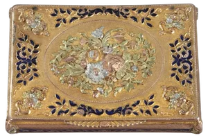 Early 19th Century Gold and Enamel Box, Switzerland