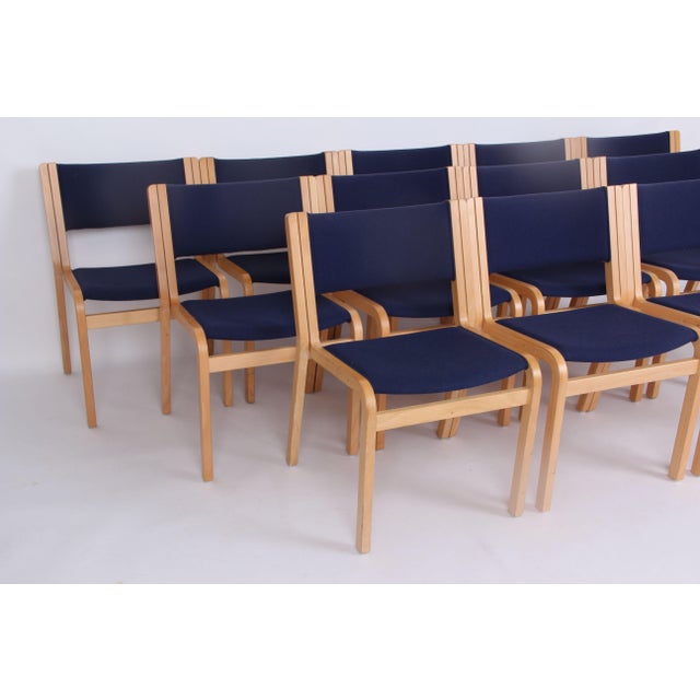 Model 45 Chairs by Magnus Olesen and Rud Thygese and Johnny Olsen, 1970s, Set of 12 For Sale - Image 3 of 17