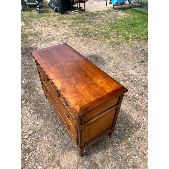 French 19th Century Louis XVI Mahogany Chest of Drawers For Sale - Image 10 of 12