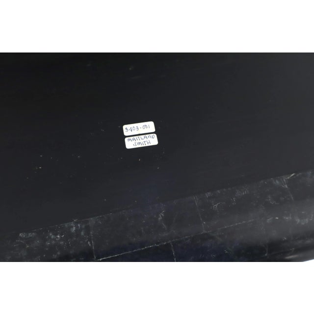 Tessellated Stone Veneer Tile Console Sofa Table on Tusk Shape Legs For Sale - Image 6 of 13