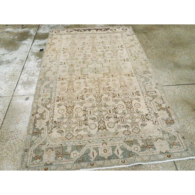 Galerie Shabab Collection Mid-20th Century Persian Malayer Accent Rug For Sale - Image 4 of 8