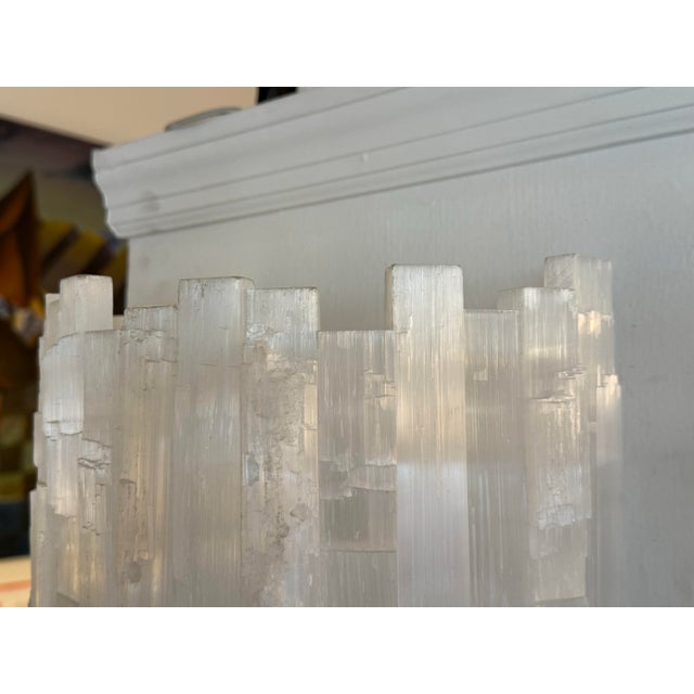 Selenite Sconce For Sale - Image 9 of 12