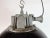 Black Enamel and Cast Iron Industrial Cage Pendant Light from Elektrosvit, 1960s For Sale - Image 4 of 18