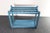 Primitive American Robin's Egg Blue Painted Wood Umbrella or Cane Stand For Sale - Image 4 of 17