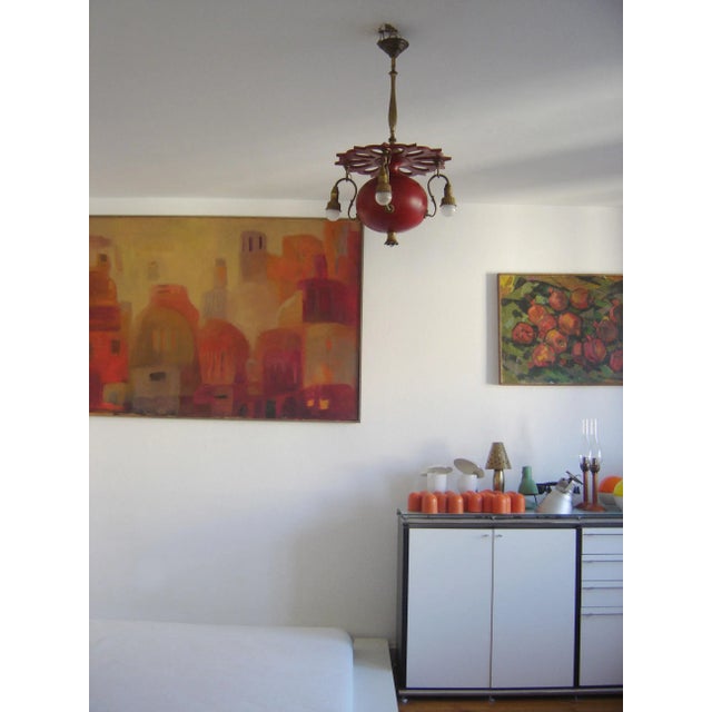 Antique Art Nouveau German Chandelier, 1900s For Sale - Image 10 of 13