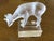 Vintage Lalique Crystal Deer.