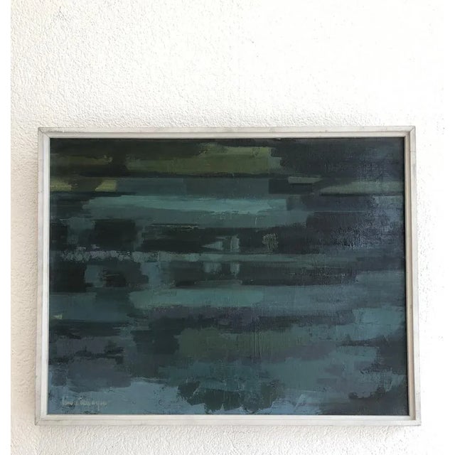 Lison Favarger, L'étang, 1982, Oil on Canvas, Framed For Sale - Image 10 of 10