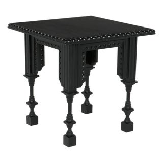 NOIR Luxor Side Table, Hand Rubbed Black For Sale