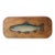 1977 Signed Carved Wood Trout Wall Sculpture, Attributed to Terry Hague For Sale