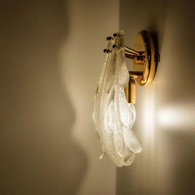 Floral Wall Light in Murano Glass from Barovier & Toso, 1969 For Sale - Image 12 of 14