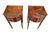 French Bowfront Nightstands or Bedside Tables of Patinated Walnut - Sold as Pair For Sale - Image 10 of 11
