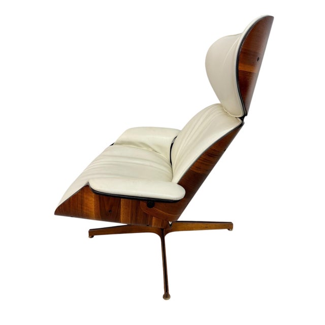 1960s Mid-Century Modern PLYCraft Mr. Chair & Ottoman - Refinished! For Sale - Image 5 of 11