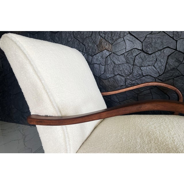 Art Deco Armchairs in Lambs Boucle from J. Halabala, 1920s, Set of 2 For Sale - Image 18 of 18
