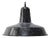 Vintage Industrial Belgian Black Speckled Enamel Pendant Light For Sale