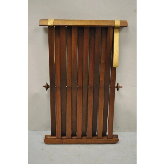 Mid 20th Century Stewart MacDougall Kipp Stewart Drexel Walnut Folding Campaign Table (B) For Sale - Image 11 of 12