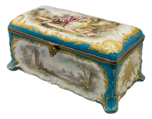Large Louis-Philippe Sèvres Porcelain Casket, 1848