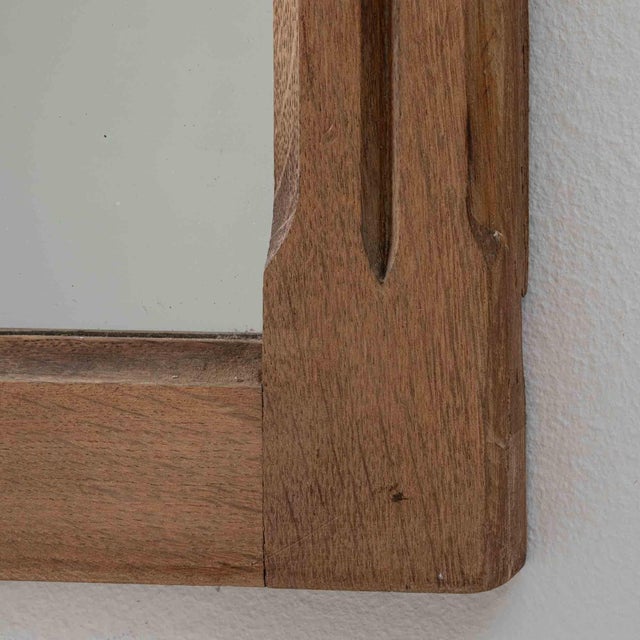 Wood 19th Century France Amber Wood Mirror For Sale - Image 7 of 8