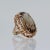 Vintage Mid-Century Filigree Faceted Oval Citrine 14k Gold Cocktail Ring Size 6.75 For Sale In Philadelphia - Image 6 of 12