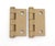 Pair of Vintage 2 X 2 In. Steel Cabinet Door Hinges For Sale - Image 4 of 4