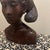 Art Deco Vintage Art Deco Balinese Woman Bust – Hand-Carved Mahogany Wood Sculpture For Sale - Image 3 of 11