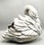 Large vintage white garden swan planter / jardiniere. It is well molded with nice detail to the body and head.