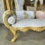 Baroque Style Off-White Bench With Gold Details For Sale - Image 4 of 4
