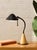 Vintage Postmodern Black & Wood Cone Desk Lamp For Sale In Los Angeles - Image 6 of 11