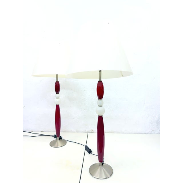 1990s Large Italian Table Lamps by Antonangeli for Antonangeli Illuminazioni, 1980s, Set of 2 For Sale - Image 5 of 17