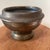 Vintage Footed Tarnished Brass Bowl/ Planter With Rounded Flared Rim For Sale - Image 12 of 12