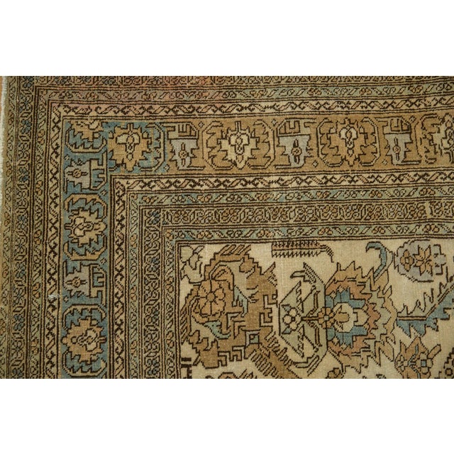 1970s Vintage Persian Ardebil Medallion Floral Wool Carpet For Sale - Image 12 of 12