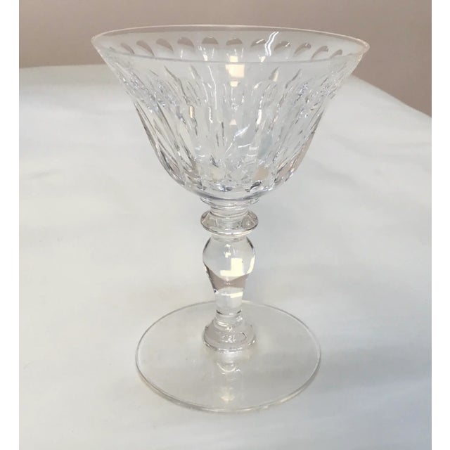 American 1950s St. George Pattern by Howkes Cut Crystal Champagne -Set Of 8 For Sale - Image 3 of 9