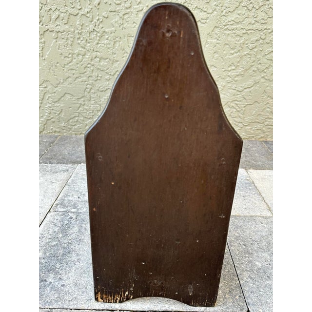 Vintage 1900s Dark Brown Wood Magazine Rack For Sale In Orlando - Image 6 of 11