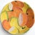 Made in Italy Mid-Century Majolica Style Citrus Motif Bowl For Sale