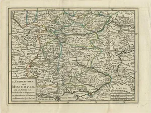 Antique Map of Southern Muscovy by Keizer & De Lat, 1788