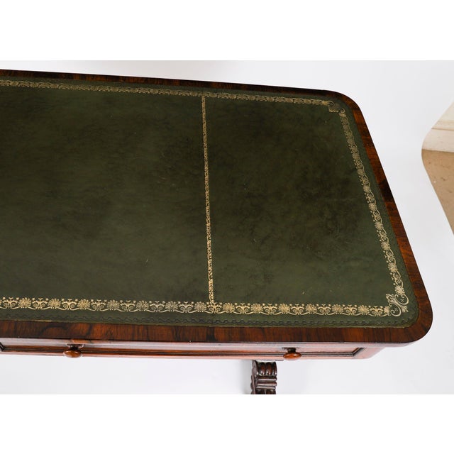 Antique Regency Library Desk by Gonçalo Alves, 19th Century For Sale - Image 6 of 18