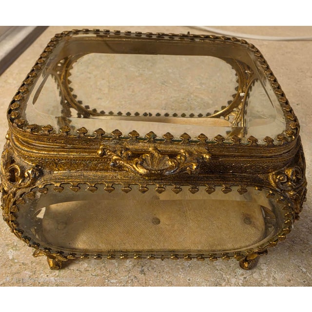 Add a touch of timeless Parisian glamour to your vanity, dresser, or shelf with this exquisite French-style jewelry...