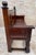 Antique Spanish Oak Bench With Paneled Back and Turned Legs For Sale - Image 13 of 14